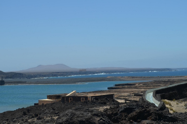 Salinas de Janubio vistas desde el mirador de Janubio
